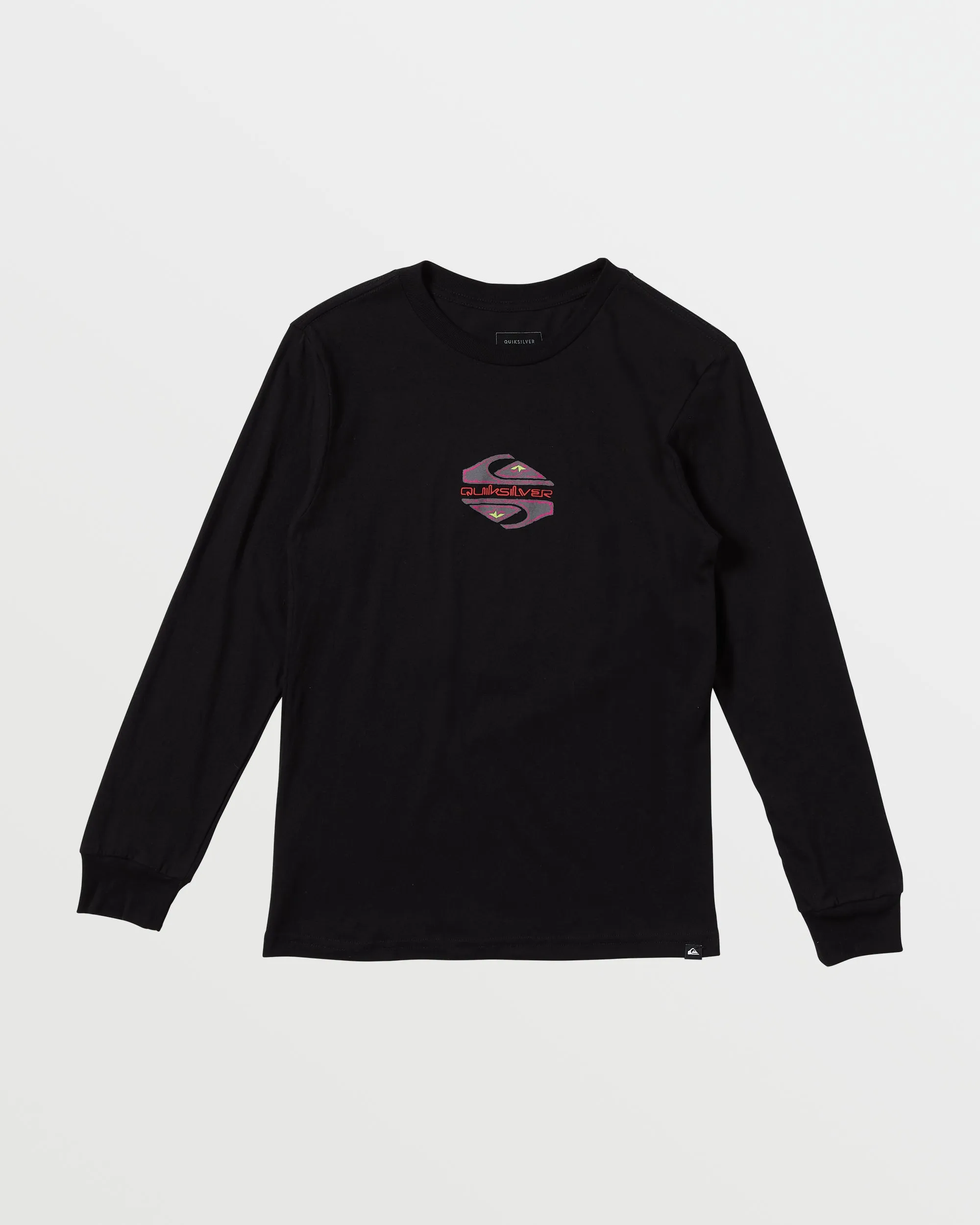 Boys 8-16 Diamond Long Sleeve T-Shirt - Black