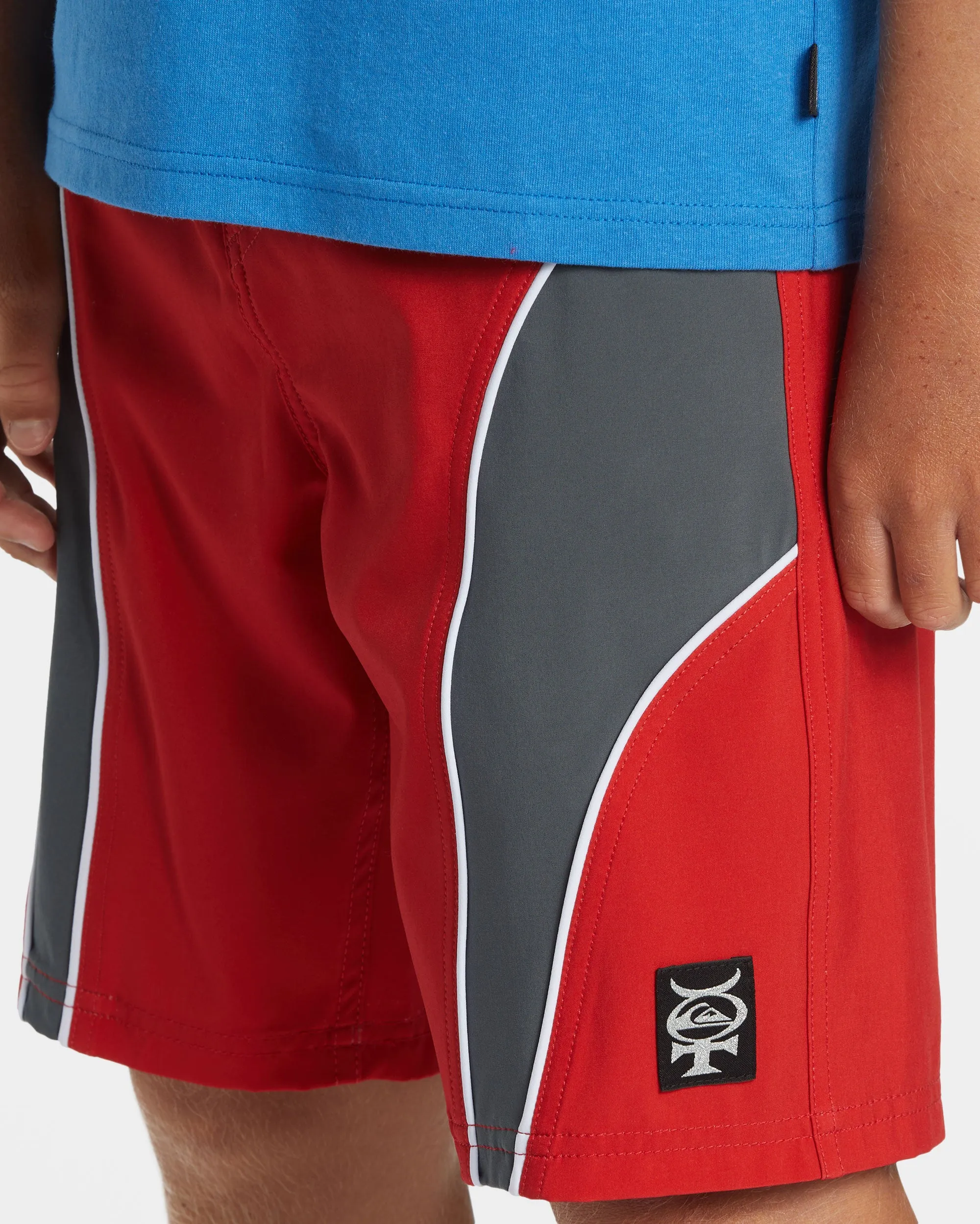 Boys 8-16 Mercury Slash 17" Boardshorts - Salsa