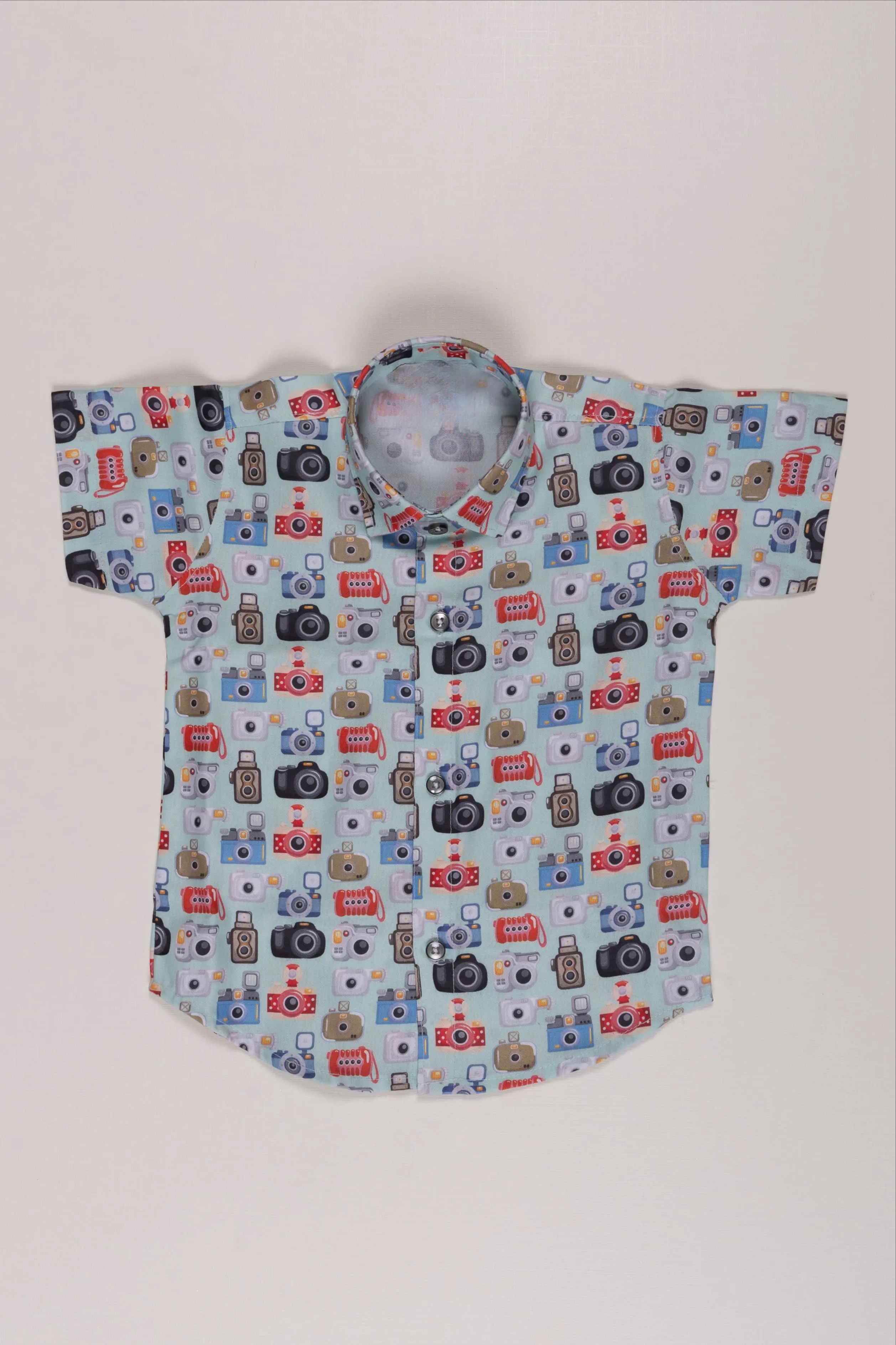 Boys Playful Robots Printed Co-ord Set: Comfortable and Stylish Casual Wear