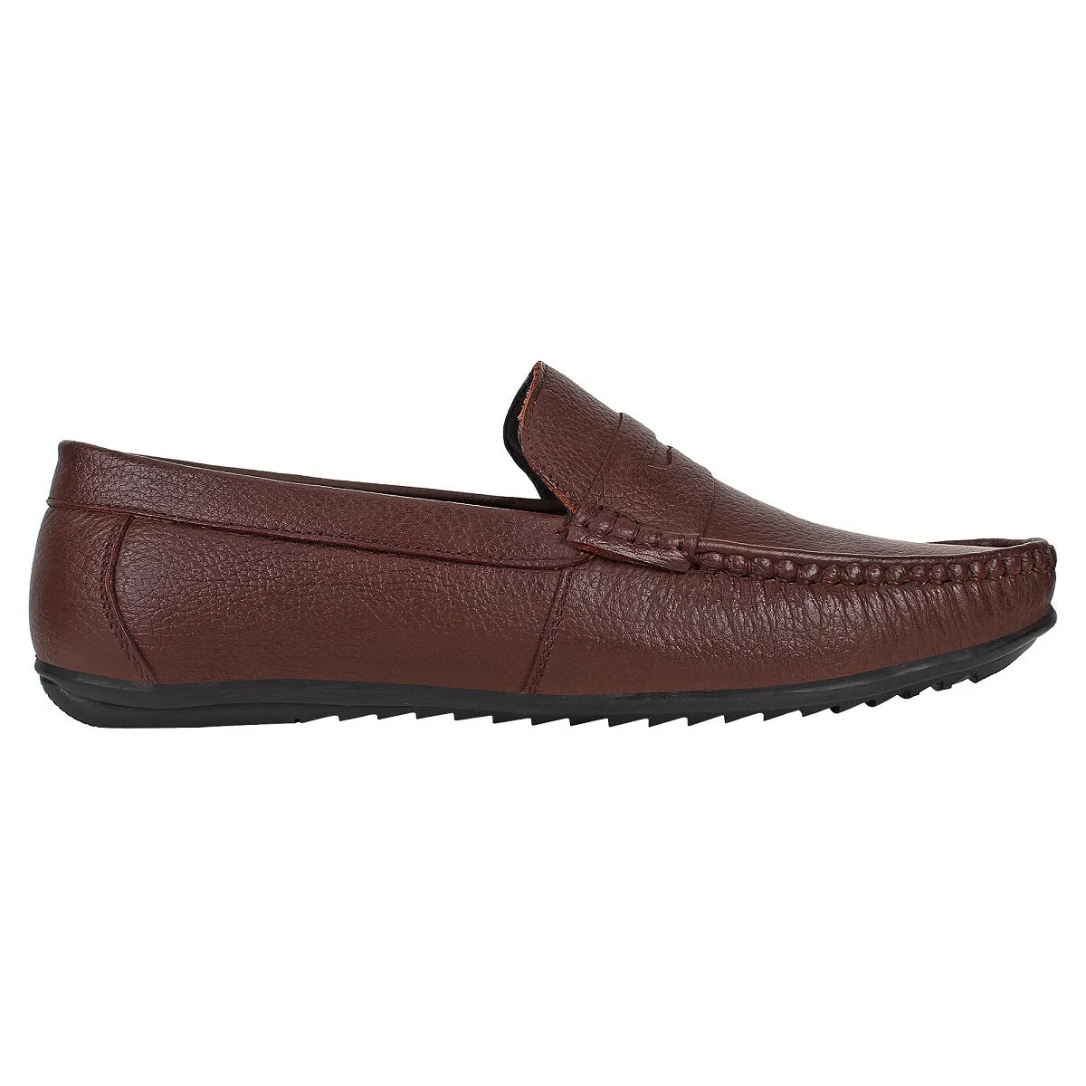 Brown Leather Loafers for Men - Defective