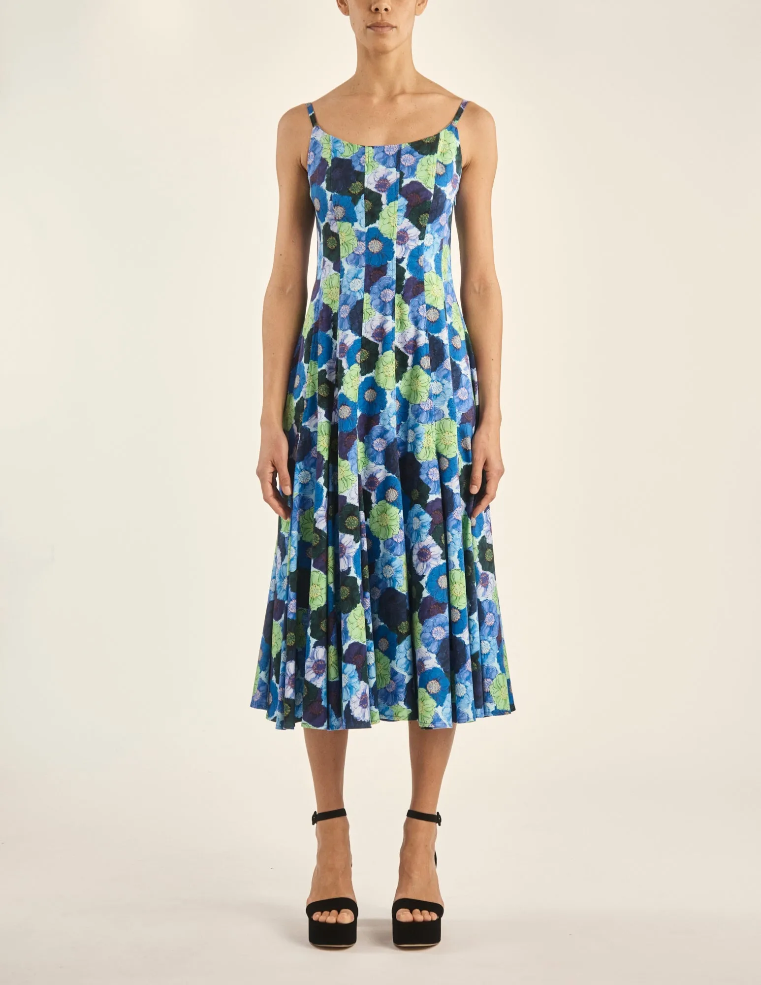 Cami dress in Multi Color Bursting Peony