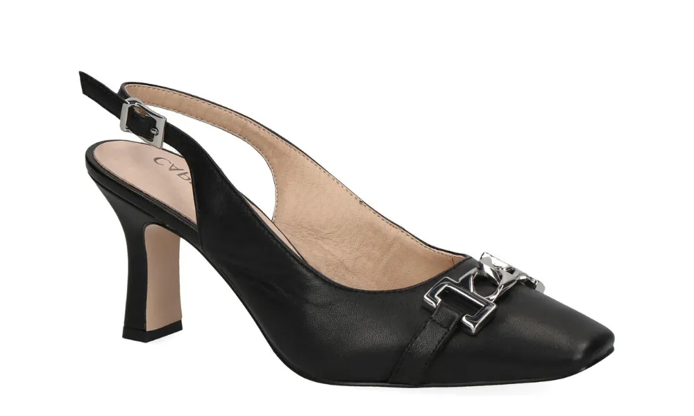 Caprice - Venezia Slingback Heels Black