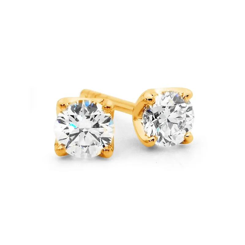 Cardinal Point Diamond Stud Earrings