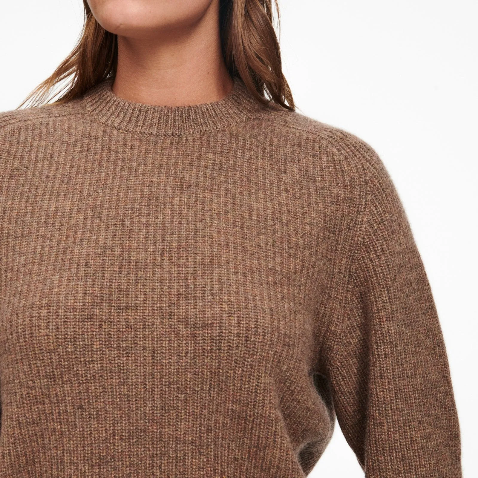 Cashmere Ribbed Mockneck Sweater