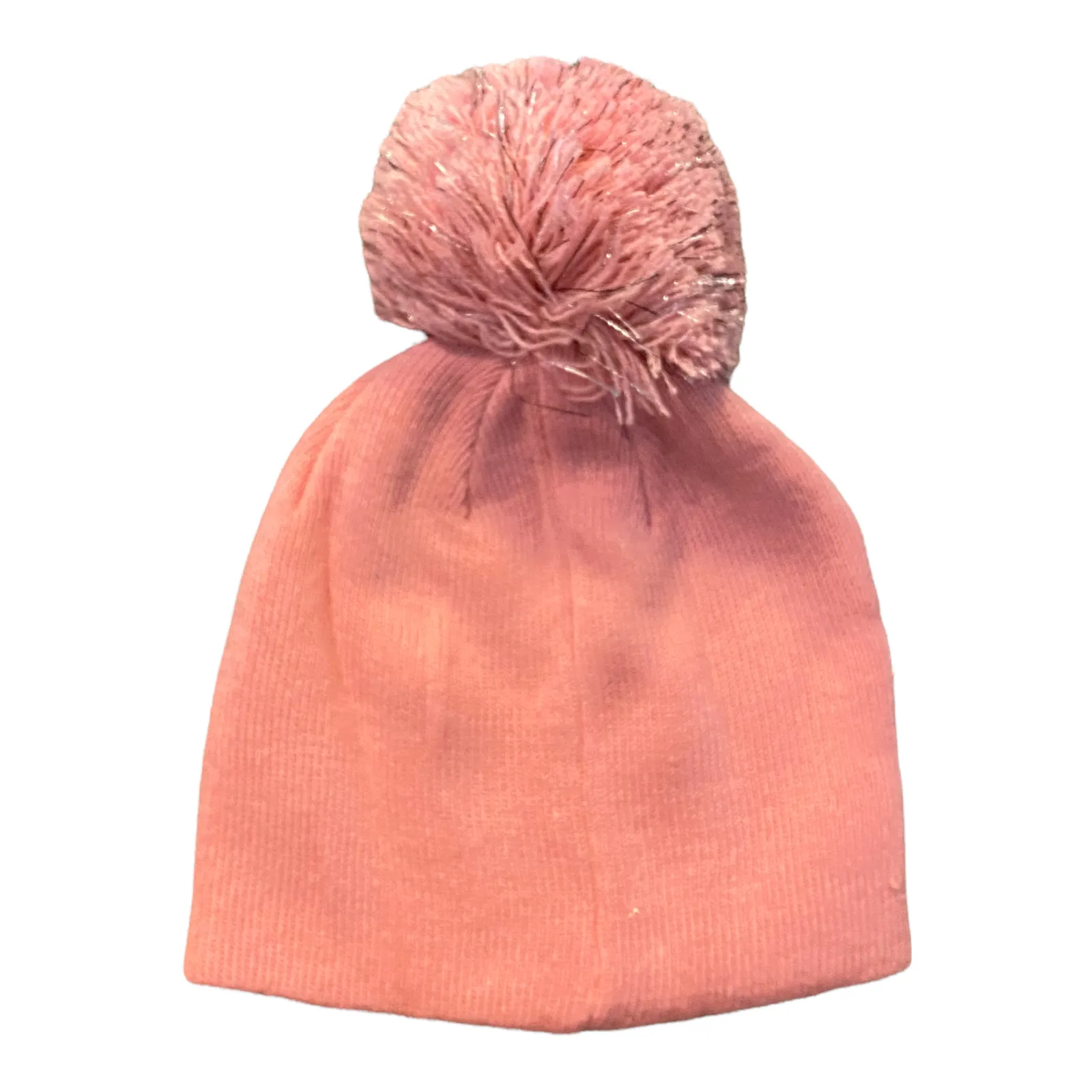 Cat Pink Sparkle Pom Pom Beanie Age 3-6 NEW