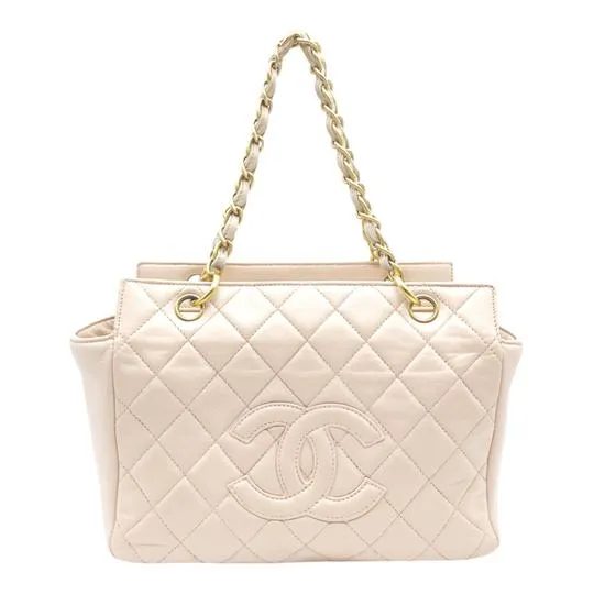 Chanel Timeless Quilted Petit Ptt Pink Leather Tote