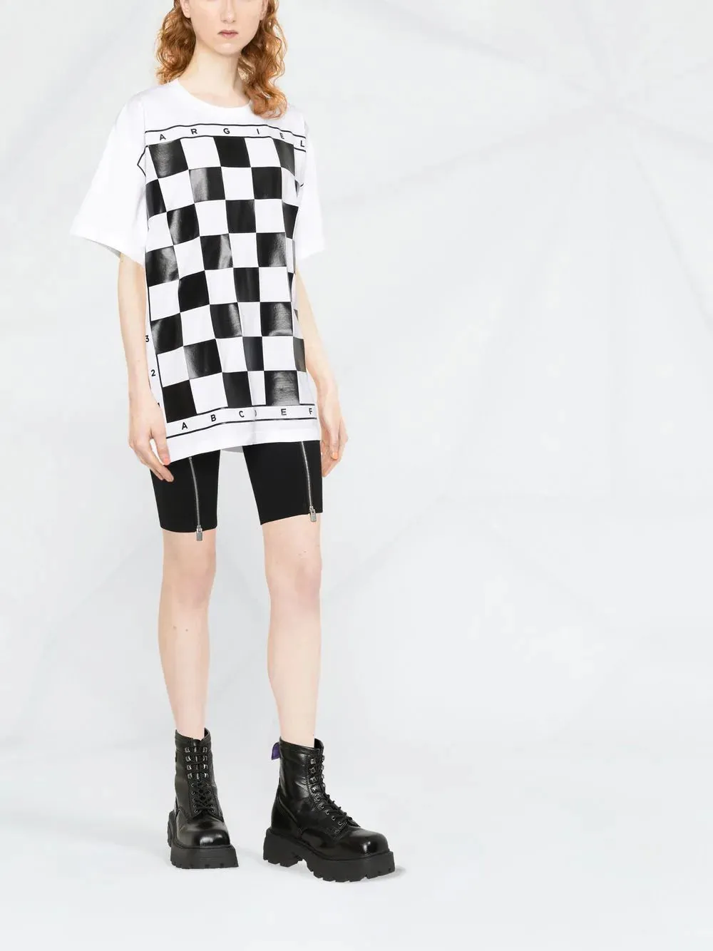 CHECKED SHORT SLEEVE T-SHIRT