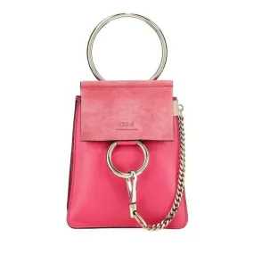 Chloé Faye Small Bracelet Pink Leather Cross Body Bag