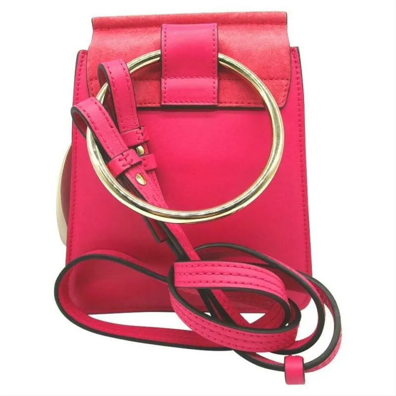 Chloé Faye Small Bracelet Pink Leather Cross Body Bag