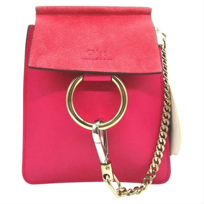 Chloé Faye Small Bracelet Pink Leather Cross Body Bag