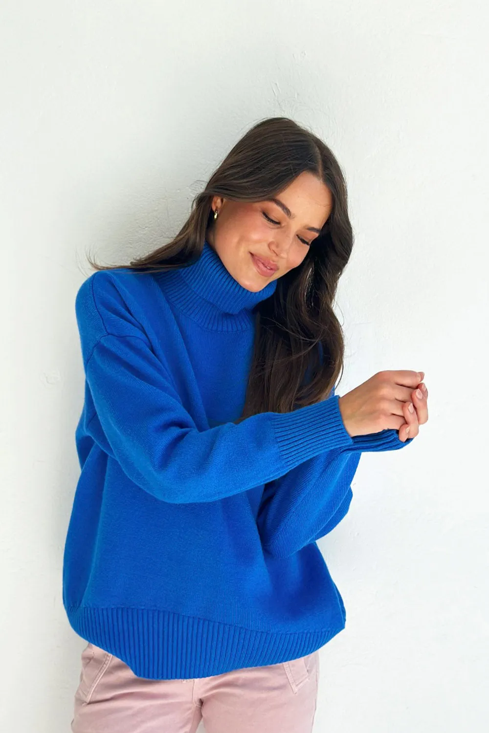 Coco Roll Neck - Cobalt