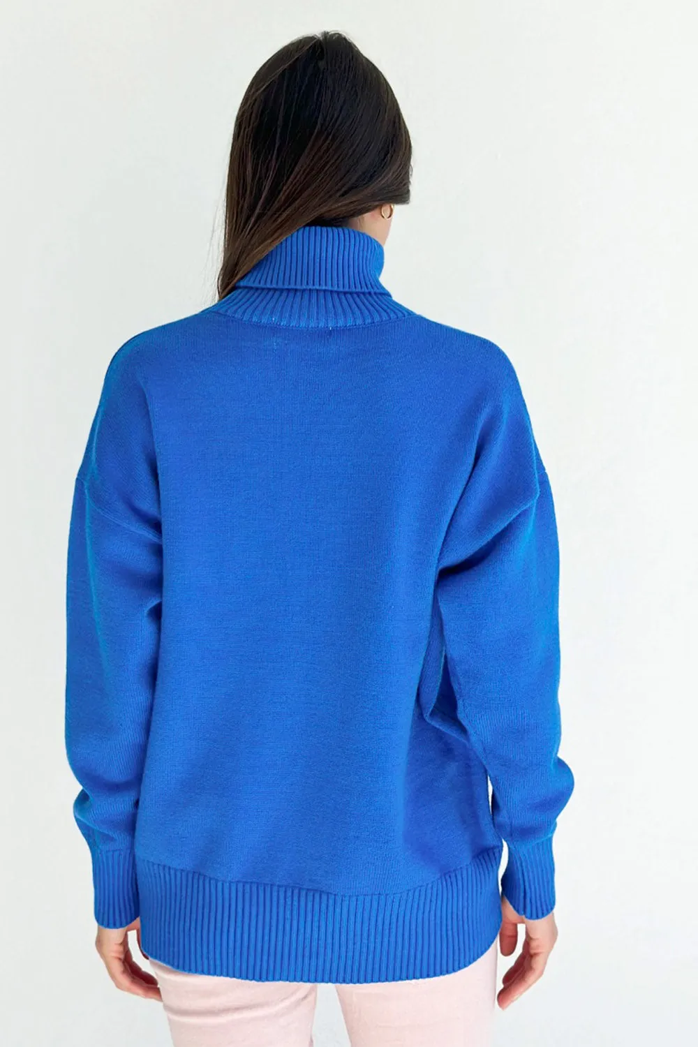 Coco Roll Neck - Cobalt