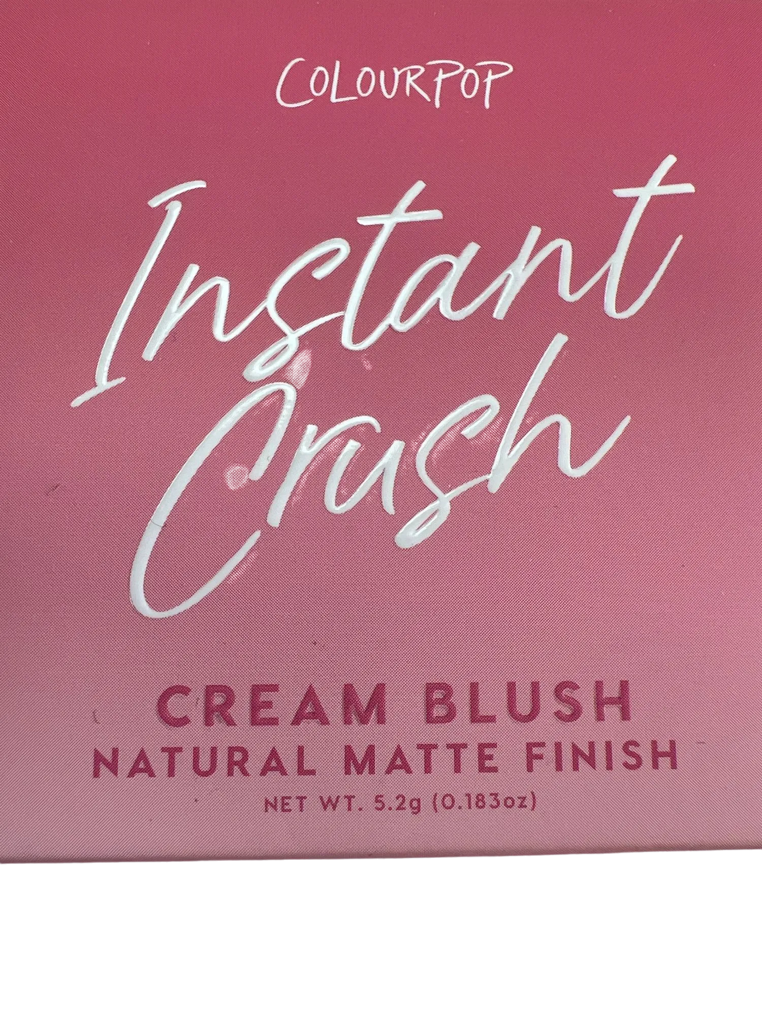 ColourPop Pink Cream Blush Natural Matte Finish Cherry Blossom