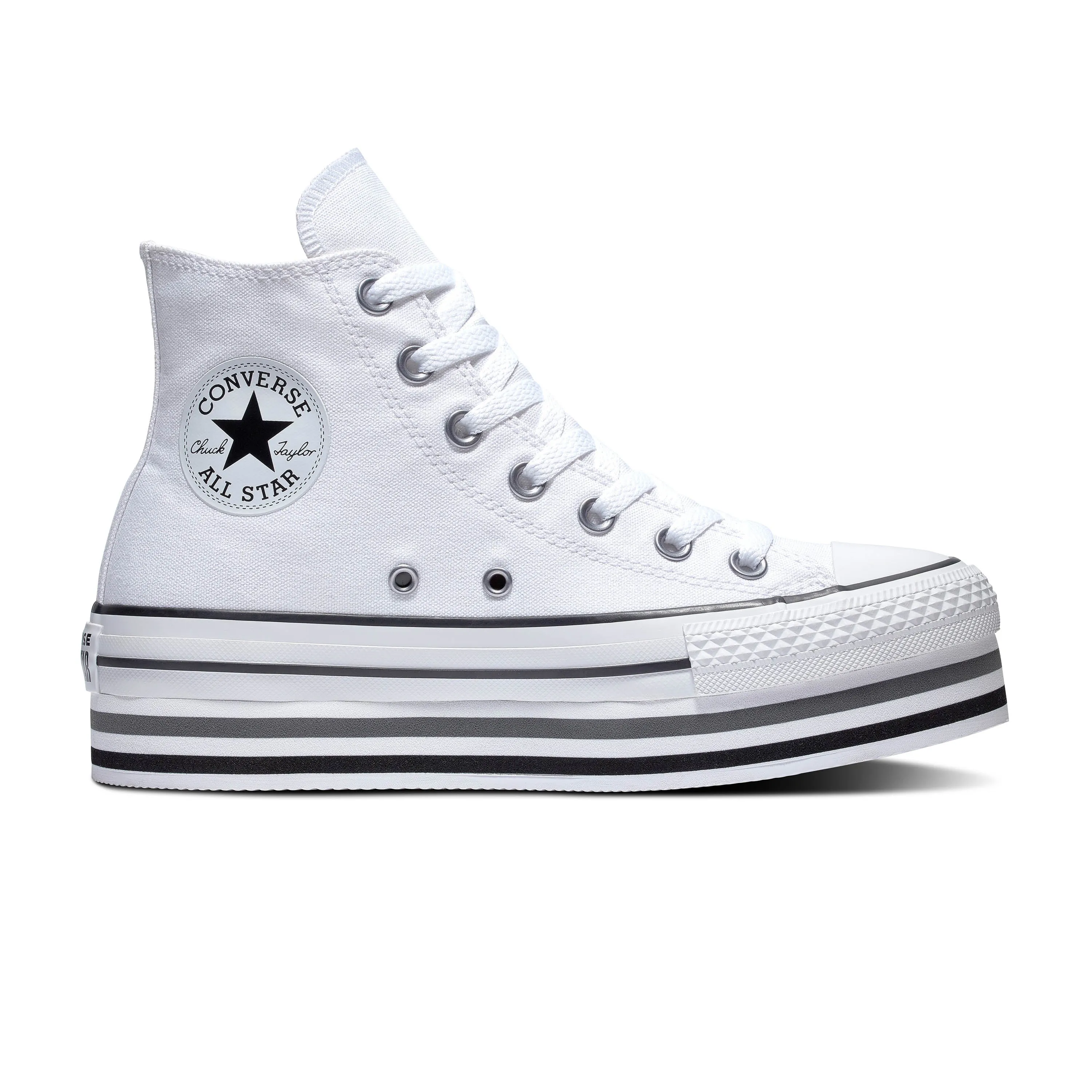 CONVERSE CHUCK PLATEAU HI WHITE EVA LIFT