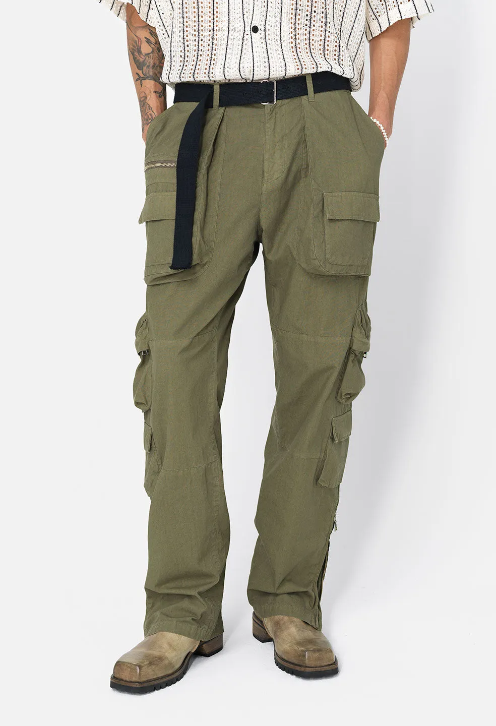 Cotton Himalayan Cargo Pants / Juniper