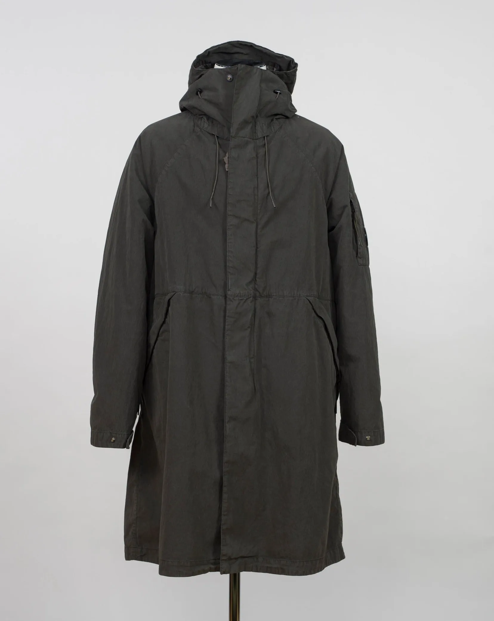 C.P.Company 50 Fili Rubber Long Parka / Olive Night