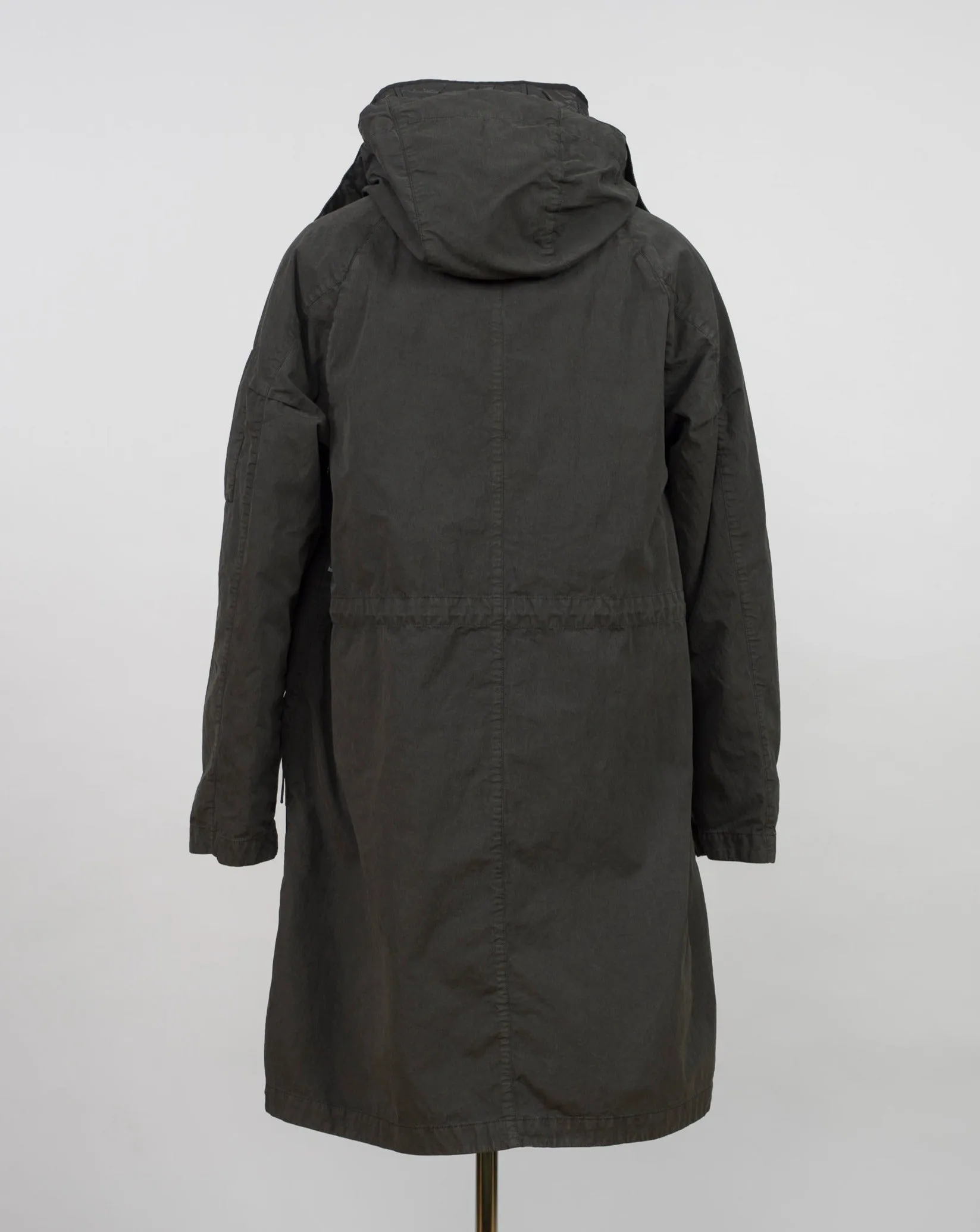 C.P.Company 50 Fili Rubber Long Parka / Olive Night