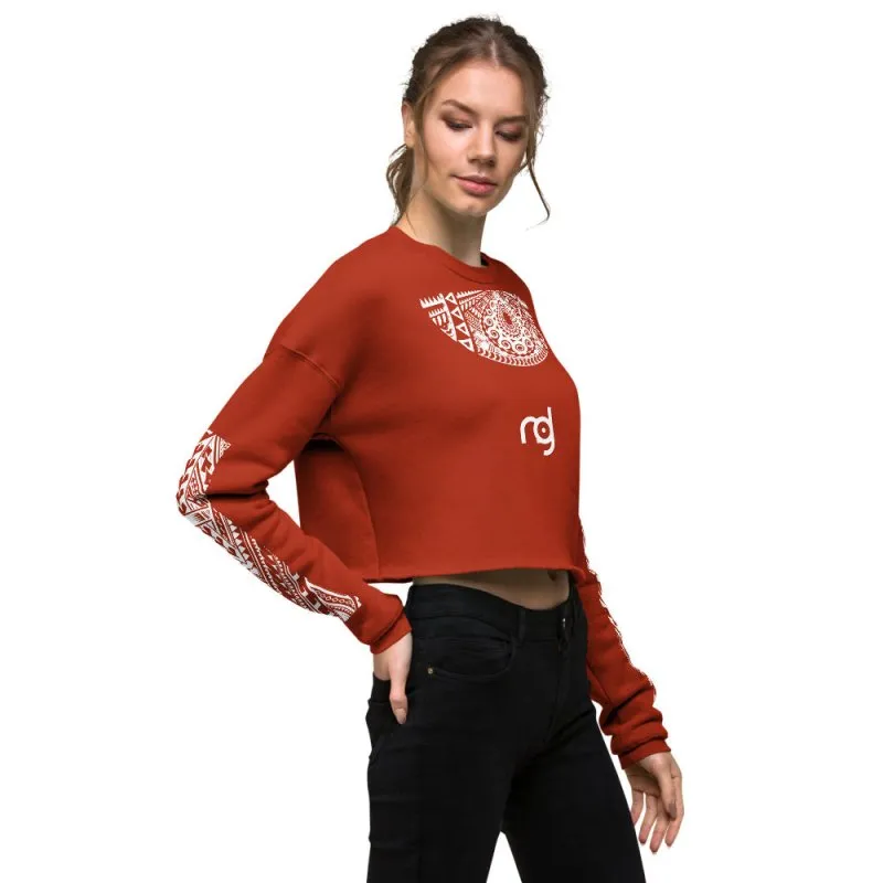 Crop Sweatshirt  - Logo pattern