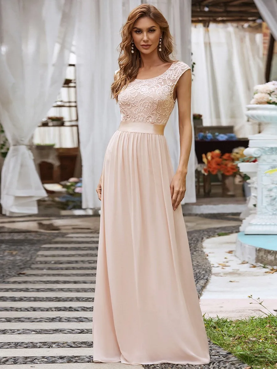 Custom Size Wholesale Fahion Bridesmaid Dresses with Lace