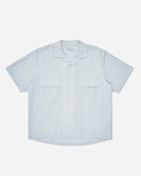 Dobby Stripe Short Sleeve Camp Shirt