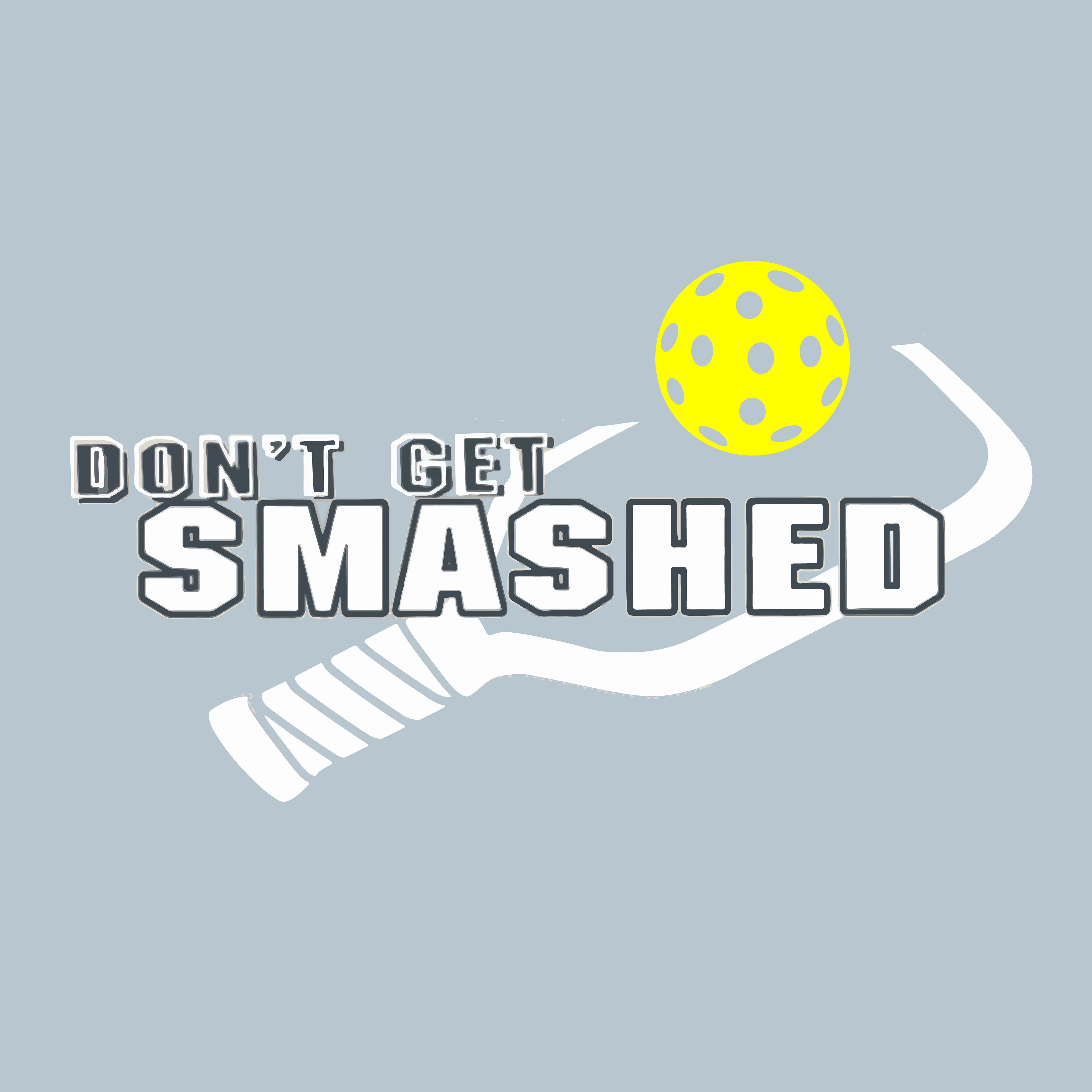 Don't Get Smashed Customizable (Colors Cyan Orange Pink) | Women's Long Sleeve V-Neck Pickleball Shirts | 100% Polyester