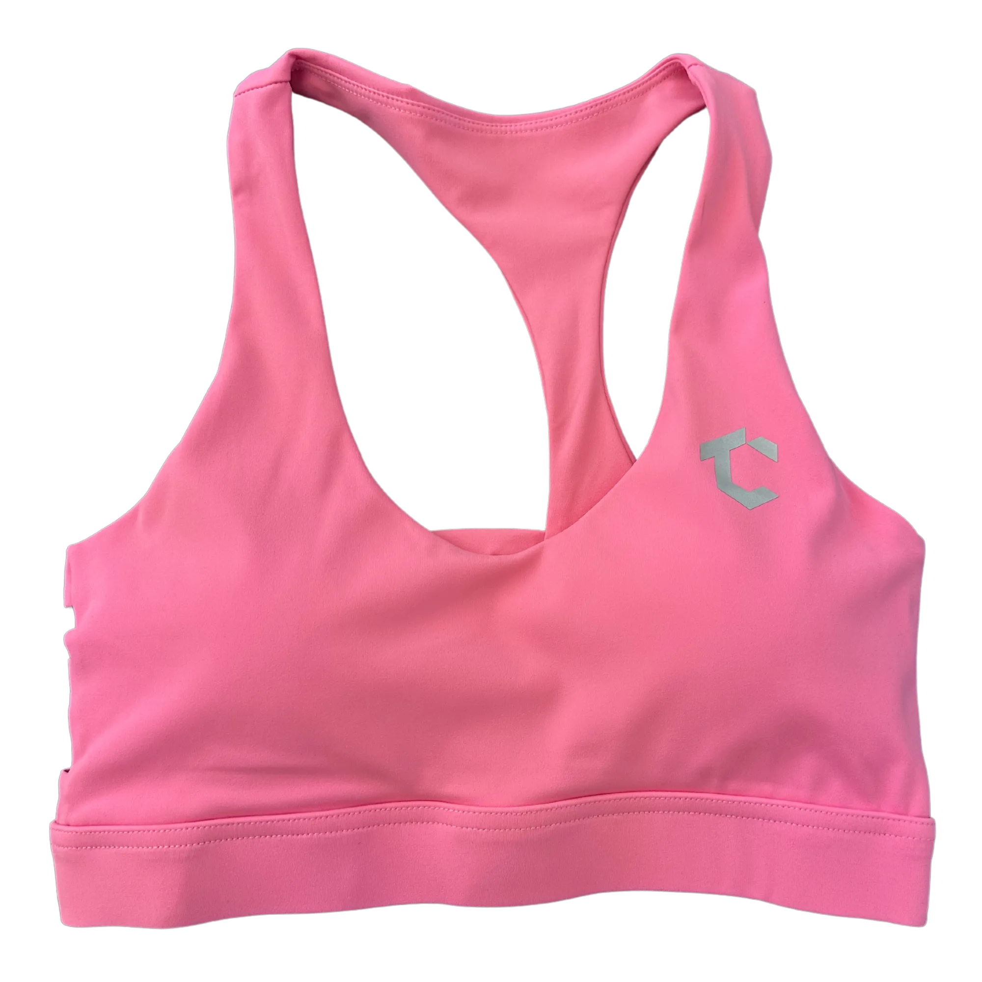 Double Strapped Back Sports Bra - Bubblegum