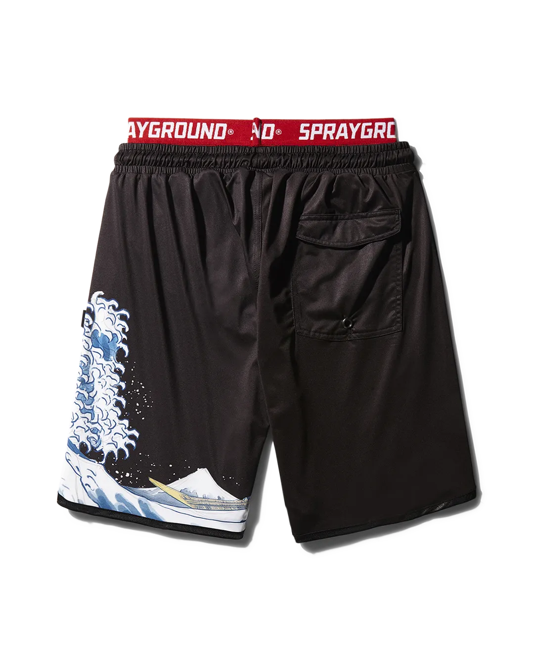 DRAGON WAVE CORTO SWIM TRUNKS (BLACK)