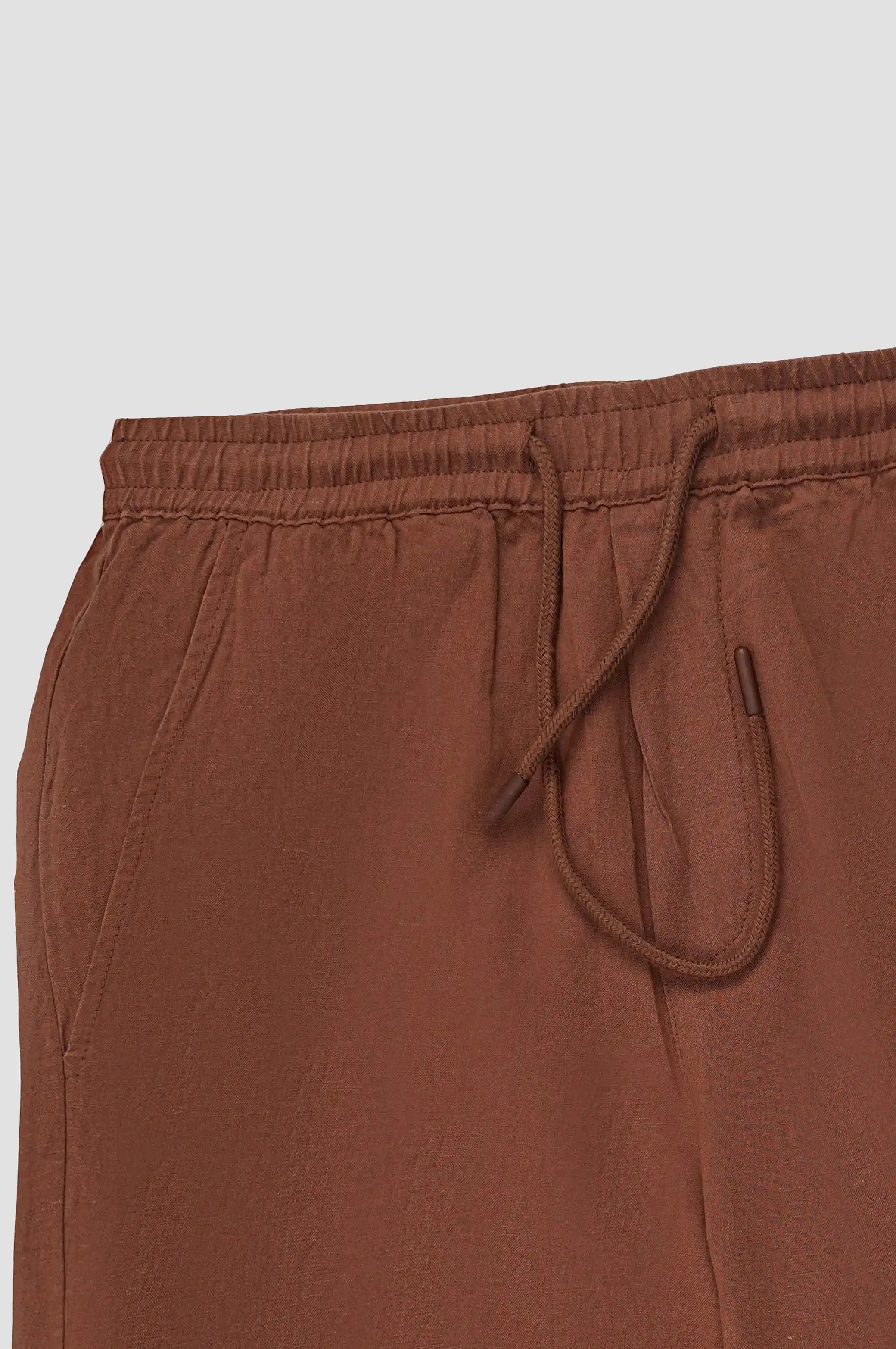 DRAWSTRING LINEN SHORTS