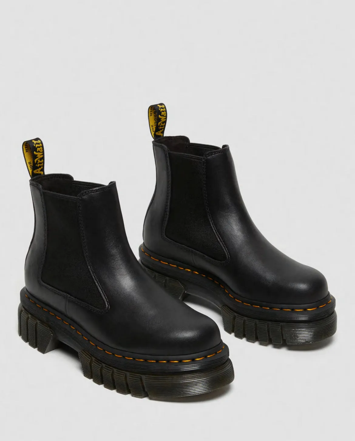 Dr.Martens Audrick Nappa Lux Plateau Chelsea Boots Black 27148001