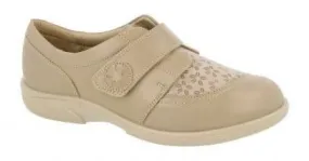 Easy B Keswick Ladies Beige Stretch 2V Fit Shoe