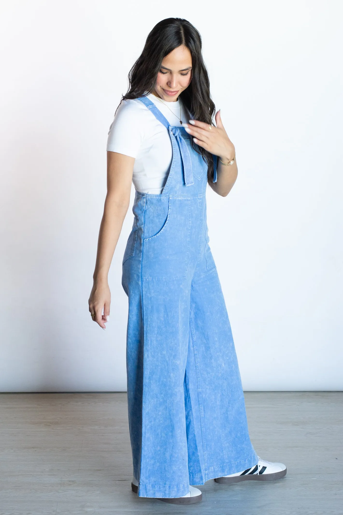 Easy Choice Wide Leg Overall Jumpsuit