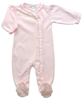 Eden Rose Pink Baby Girl's Footie