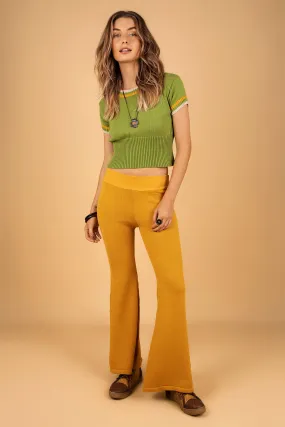 ELIOTT KNIT PANTS MUSTARD