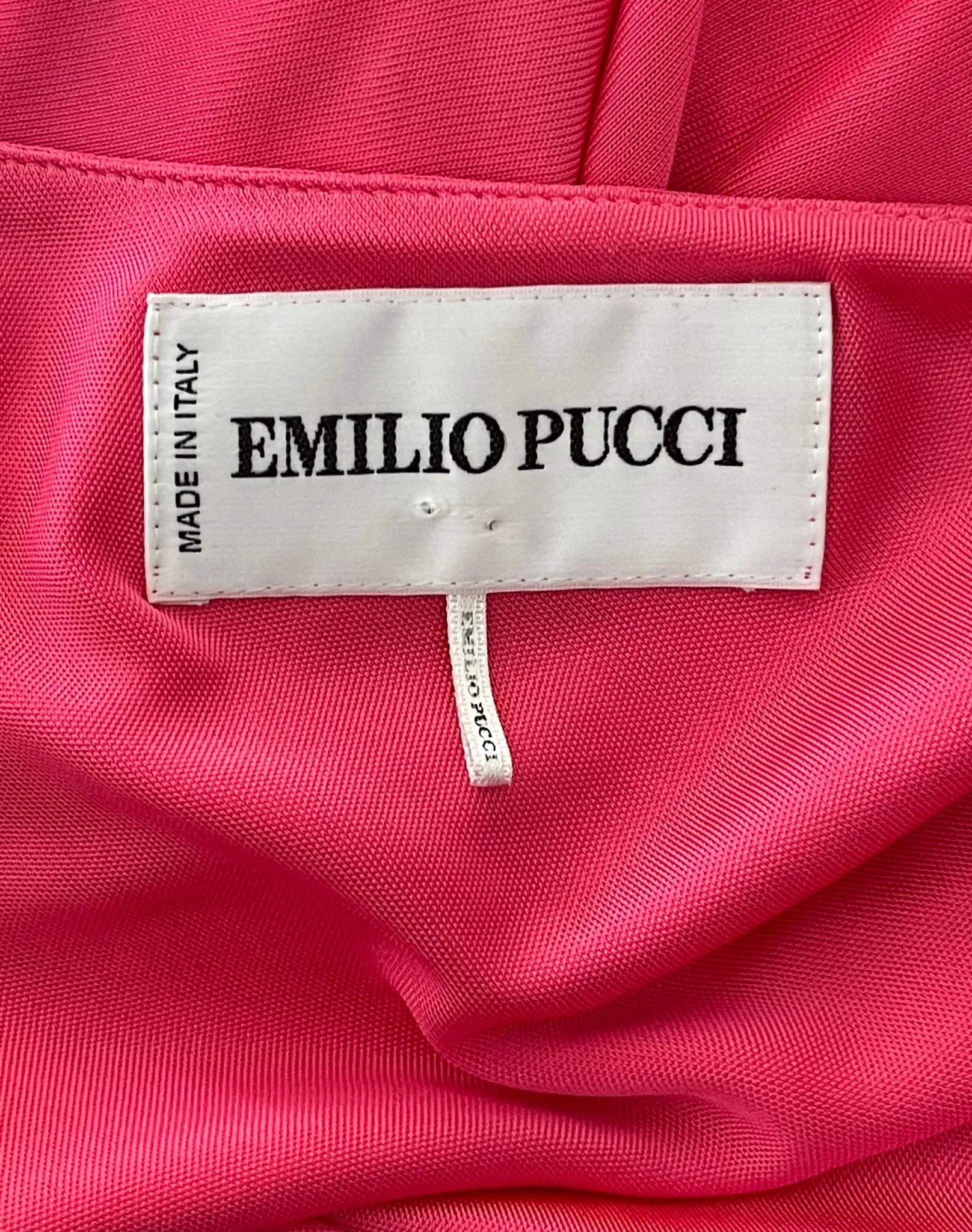 Emilio Pucci One Shoulder Dress. Size 44IT