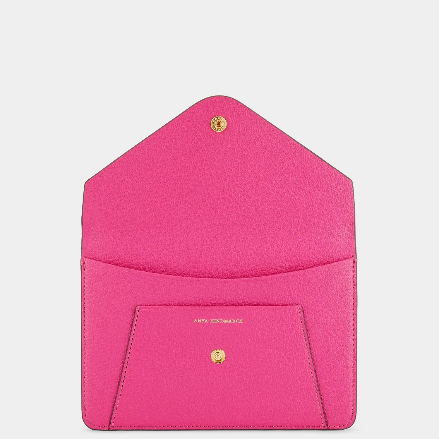 Envelope Passport Holder in Pink Capra