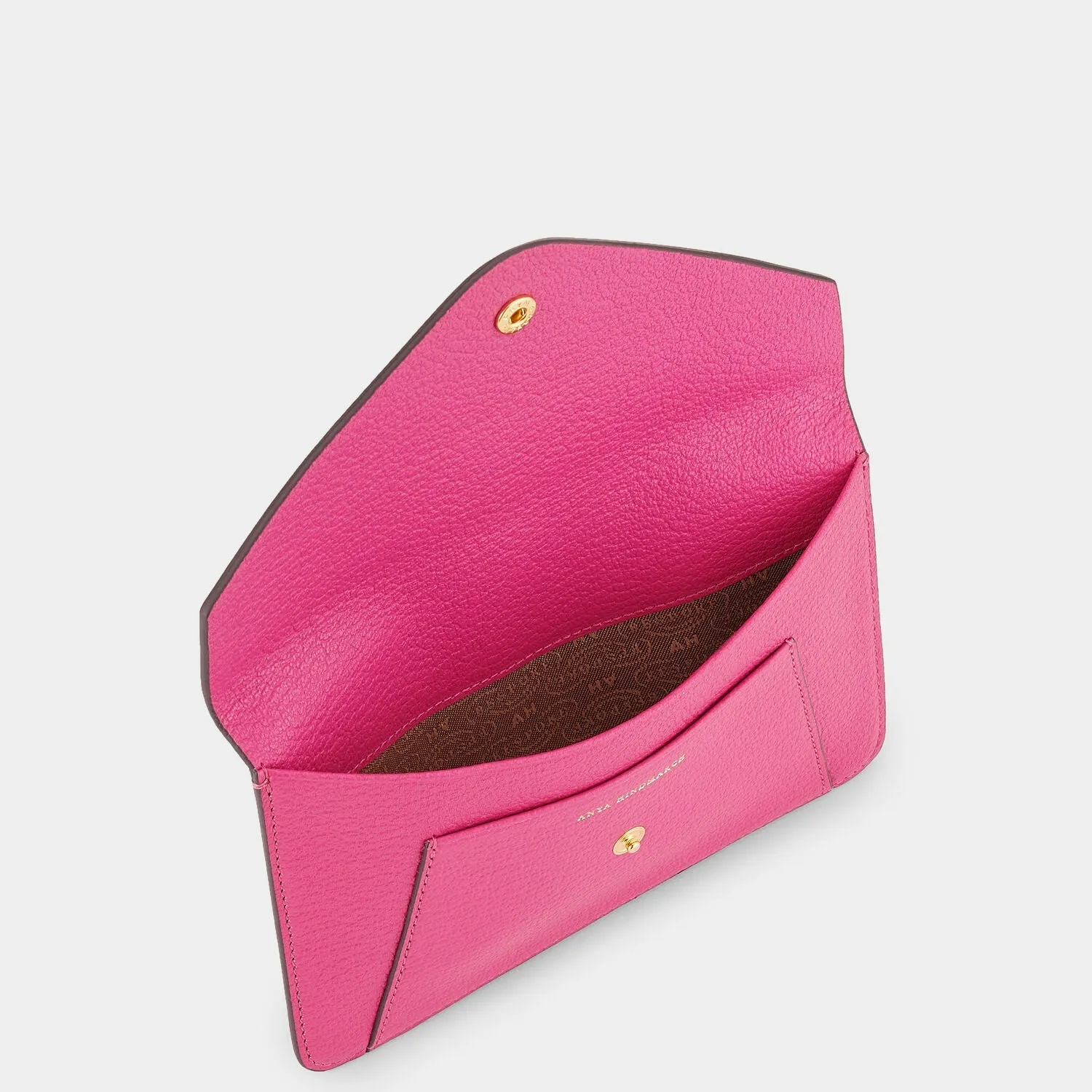 Envelope Passport Holder in Pink Capra