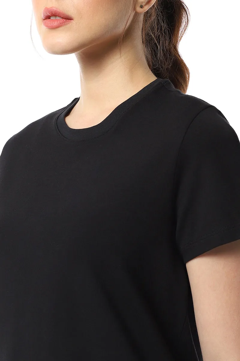 Essential Basic Cotton Tee - Jet Black