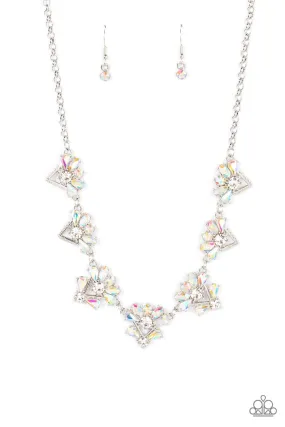 Extragalactic Extravagance Multi Iridescent Necklace - Paparazzi Accessories