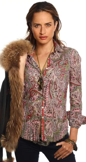 FEZ PAISLEY  BUTTON DOWN SHIRT