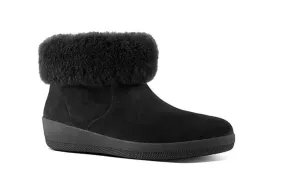 Fitflop - Skatebootie Shearling Suede Black