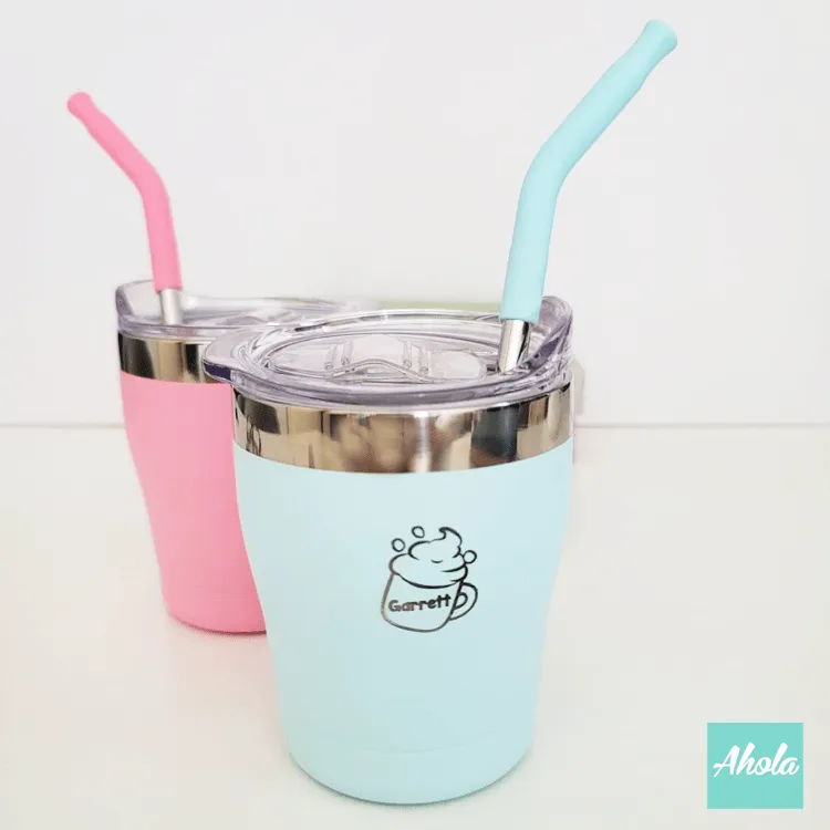 【Frappe】Stainless Steel Tumbler with straw 不鏽鋼保冷/保温吸管杯