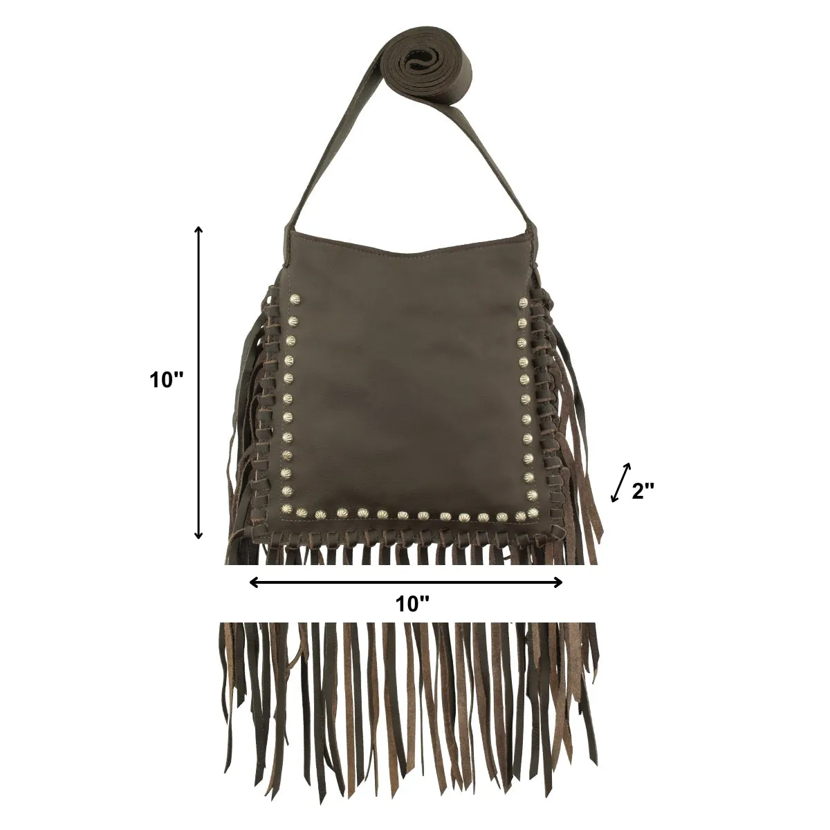 Fringed Cowgirl Messenger Crossbody