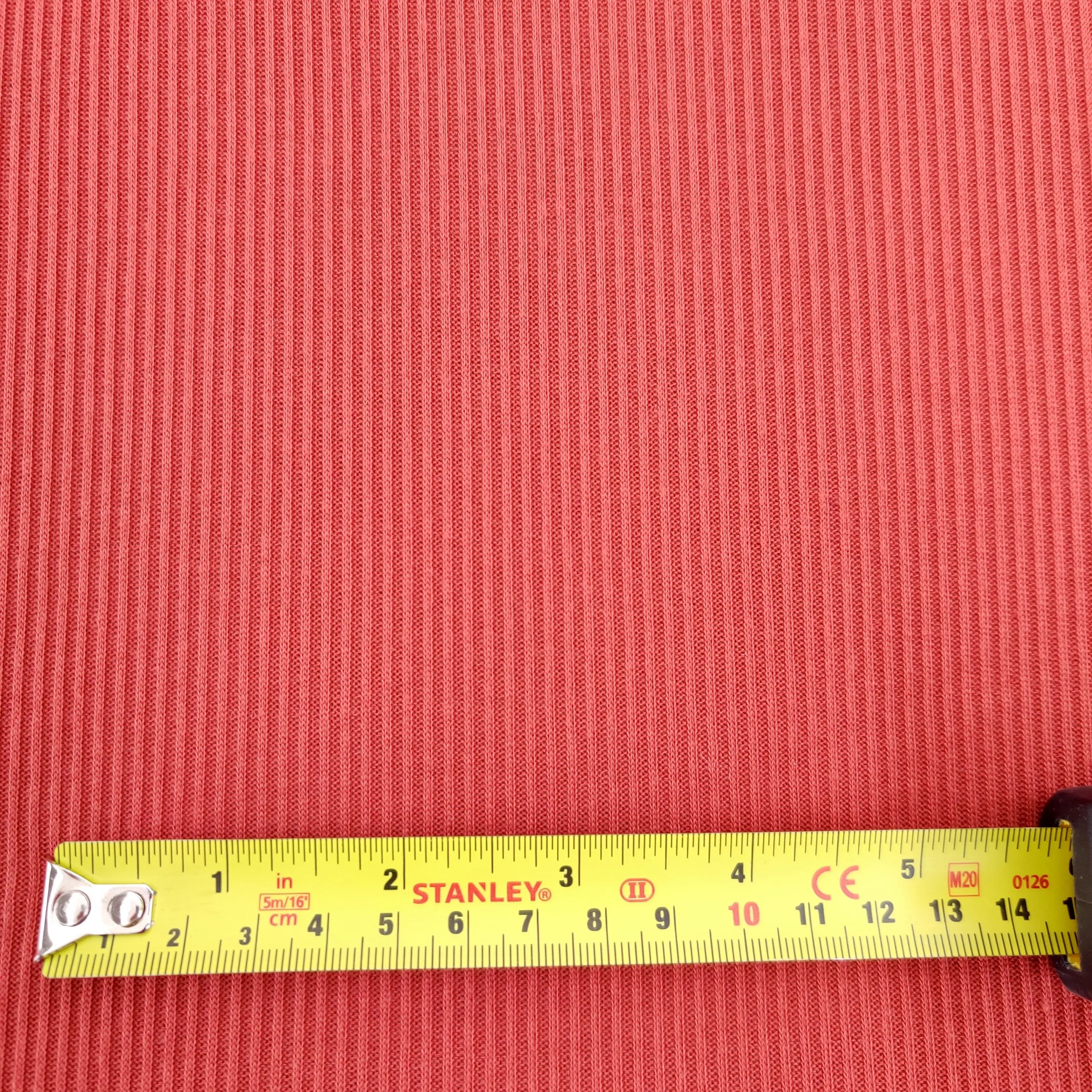 FS591 Poly Cotton Rib Stretch Knit Fabric