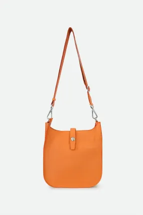 GIA ITALIAN LEATHER CROSSBODY BAG IN ORANGE