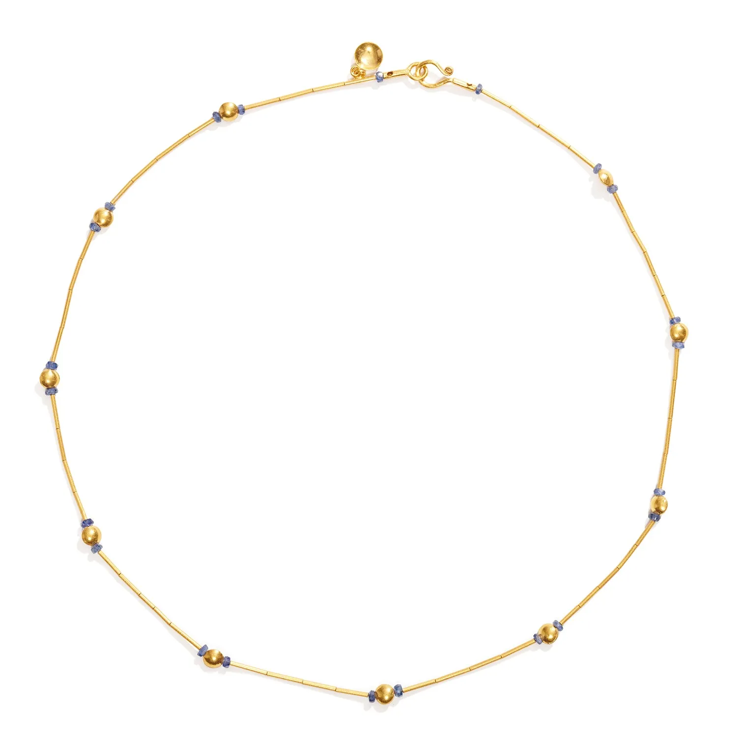 Gold and Sapphire Necklace