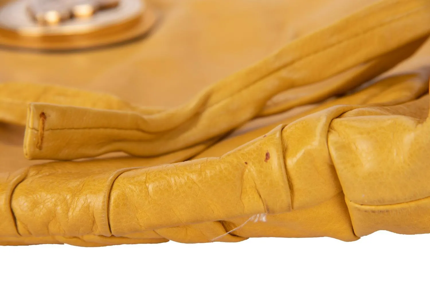 Gucci Mustard Yellow Leather Clutch