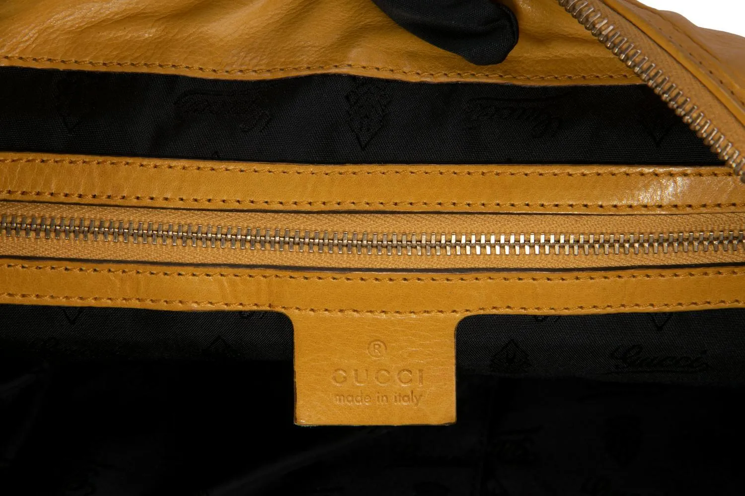 Gucci Mustard Yellow Leather Clutch