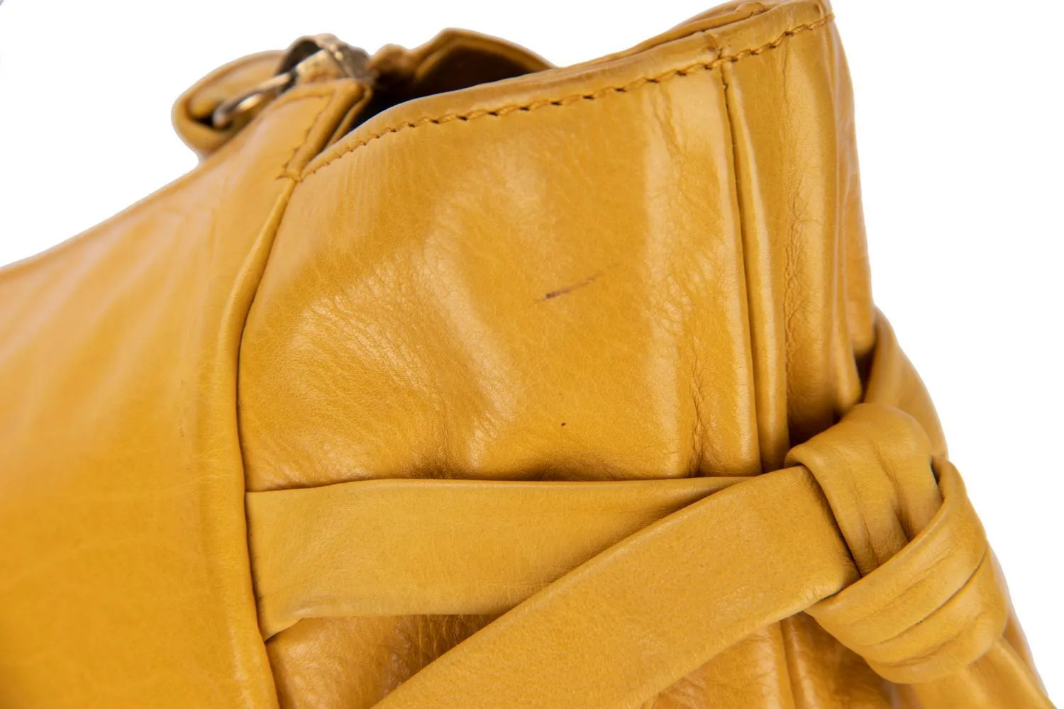 Gucci Mustard Yellow Leather Clutch