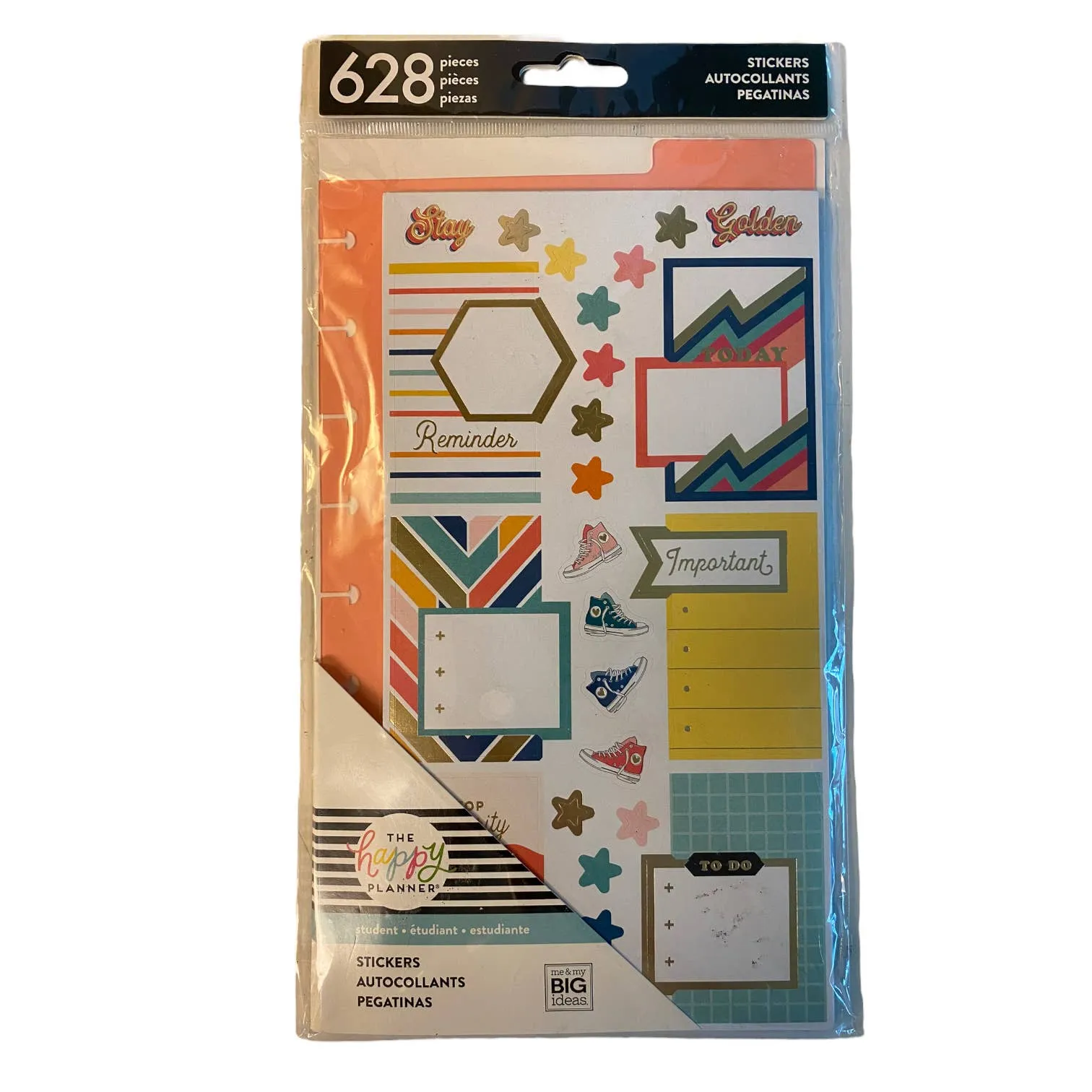 Happy Planner 628 Piece Student Sticker Book With Insert