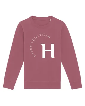 Hardy Equestrian Women's Iconic Crew Neck Sweatshirt Rose